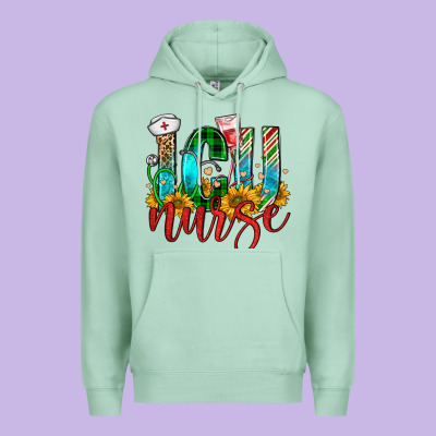 Christmas Icu Nurse Premium Hoodie Designed By Fadigitalartstudio