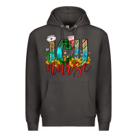 Smoke christmas icu nurse Premium Hoodie - FaDigitalArtStudio