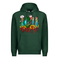 Sports Green christmas icu nurse Premium Hoodie - FaDigitalArtStudio