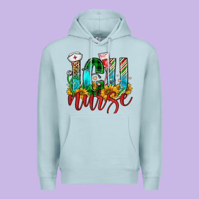 Christmas Icu Nurse Premium Hoodie Designed By Fadigitalartstudio