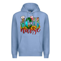 Colony Blue christmas icu nurse Premium Hoodie - FaDigitalArtStudio