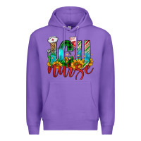 Purple christmas icu nurse Premium Hoodie - FaDigitalArtStudio