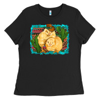 Black western cowboy chicks cactus coop animals  leopard serape turquoise Ladies Tee - Artiststas