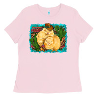 Bubblegum Pink western cowboy chicks cactus coop animals  leopard serape turquoise Ladies Tee - Artiststas
