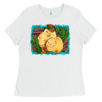 White western cowboy chicks cactus coop animals  leopard serape turquoise Ladies Tee - Artiststas