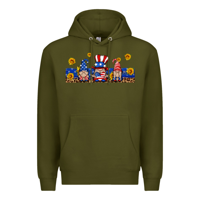 Usa Gnome Libbey Cup Premium Hoodie by HRA Design Shop | Teevron