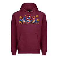 Burgundy usa gnome libbey cup Premium Hoodie - HRA Design Shop