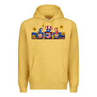 Antique Gold usa gnome libbey cup Premium Hoodie - HRA Design Shop