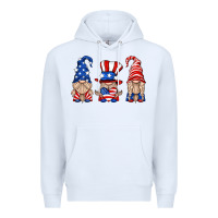 White usa gnome Premium Hoodie - HRA Design Shop