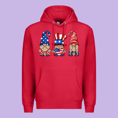 Usa Gnome Premium Hoodie Designed By Hra Design Shop
