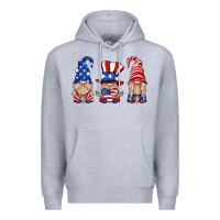 Heather Grey usa gnome Premium Hoodie - HRA Design Shop