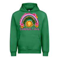 Emerald summer vibes  rainbow Urban Hoodie - HRA Design Shop