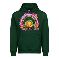 Forest Green summer vibes  rainbow Urban Hoodie - HRA Design Shop