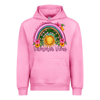 Fuchsia Pink summer vibes  rainbow Urban Hoodie - HRA Design Shop