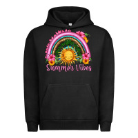 Pigment Black summer vibes  rainbow Urban Hoodie - HRA Design Shop