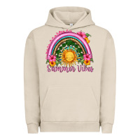 Pigment French Oak summer vibes  rainbow Urban Hoodie - HRA Design Shop