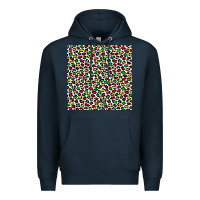 Navy christmas leopard Premium Hoodie - FaDigitalArtStudio