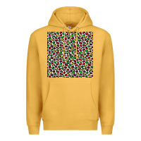 Mustard christmas leopard Premium Hoodie - FaDigitalArtStudio