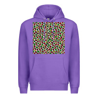 Purple christmas leopard Premium Hoodie - FaDigitalArtStudio