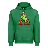 Emerald merry christmas unicorn Urban Hoodie - FaDigitalArtStudio