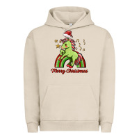 Pigment French Oak merry christmas unicorn Urban Hoodie - FaDigitalArtStudio