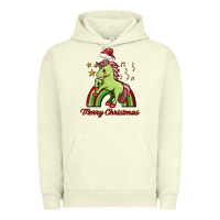 Pigment Pistachio merry christmas unicorn Urban Hoodie - FaDigitalArtStudio