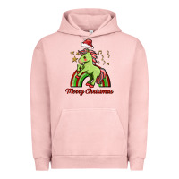 Pigment Salmon merry christmas unicorn Urban Hoodie - FaDigitalArtStudio