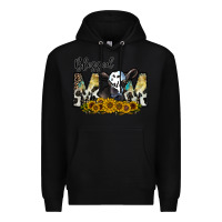 Black blessed Premium Hoodie - CowhideDigitalArt