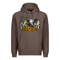 Coffee blessed Premium Hoodie - CowhideDigitalArt