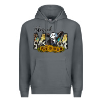 Rock blessed Premium Hoodie - CowhideDigitalArt