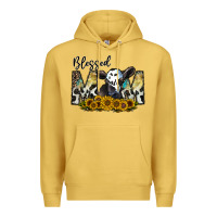 Antique Gold blessed Premium Hoodie - CowhideDigitalArt