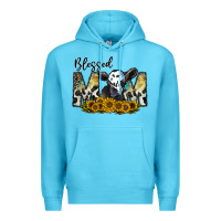 Ocean Blue blessed Premium Hoodie - CowhideDigitalArt