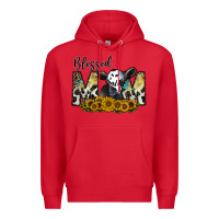Red blessed Premium Hoodie - CowhideDigitalArt