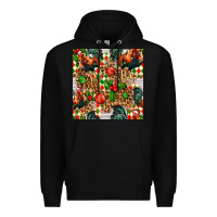 Black christmas leopard chicken Premium Hoodie - FaDigitalArtStudio