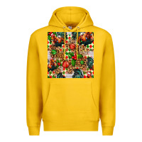 Lemon christmas leopard chicken Premium Hoodie - FaDigitalArtStudio