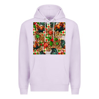 Lilac christmas leopard chicken Premium Hoodie - FaDigitalArtStudio