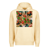 Pina Colada christmas leopard chicken Premium Hoodie - FaDigitalArtStudio