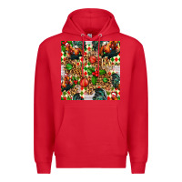 Red christmas leopard chicken Premium Hoodie - FaDigitalArtStudio