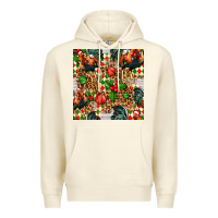 Sandshell christmas leopard chicken Premium Hoodie - FaDigitalArtStudio