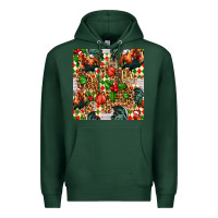 Sports Green christmas leopard chicken Premium Hoodie - FaDigitalArtStudio