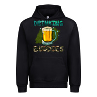 Black drinking buddies with beer Urban Hoodie - HRA Design Shop