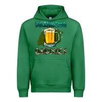 Emerald drinking buddies with beer Urban Hoodie - HRA Design Shop