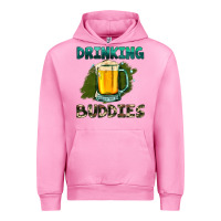Fuchsia Pink drinking buddies with beer Urban Hoodie - HRA Design Shop