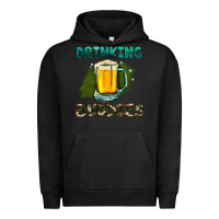 Pigment Black drinking buddies with beer Urban Hoodie - HRA Design Shop