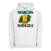 Pigment Lunar Rock drinking buddies with beer Urban Hoodie - HRA Design Shop