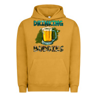 Pigment Peanut Butter drinking buddies with beer Urban Hoodie - HRA Design Shop