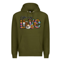 Army Green coffee İs mt love Premium Hoodie - CowhideDigitalArt