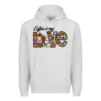 Dove Grey coffee İs mt love Premium Hoodie - CowhideDigitalArt
