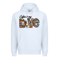 White coffee İs mt love Premium Hoodie - CowhideDigitalArt