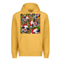 Mustard christmas leopard cow Premium Hoodie - FaDigitalArtStudio